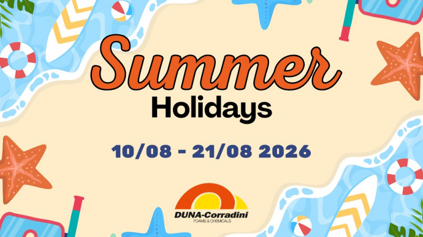 05.08.2026 - CHIUSURA ESTIVA 2026: BUONE VACANZE DAL TEAM DUNA!