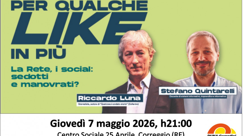 28.04.2026 - DUNA 4 “PER QUALCHE LIKE IN PIÙ” CON R. LUNA E S. QUINTARELLI