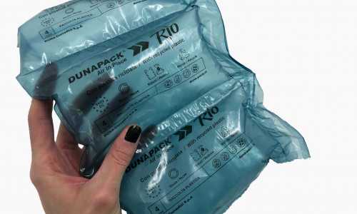 DUNAPACK® lancia RIO, i nuovi imballaggi ad aria in plastica riciclata