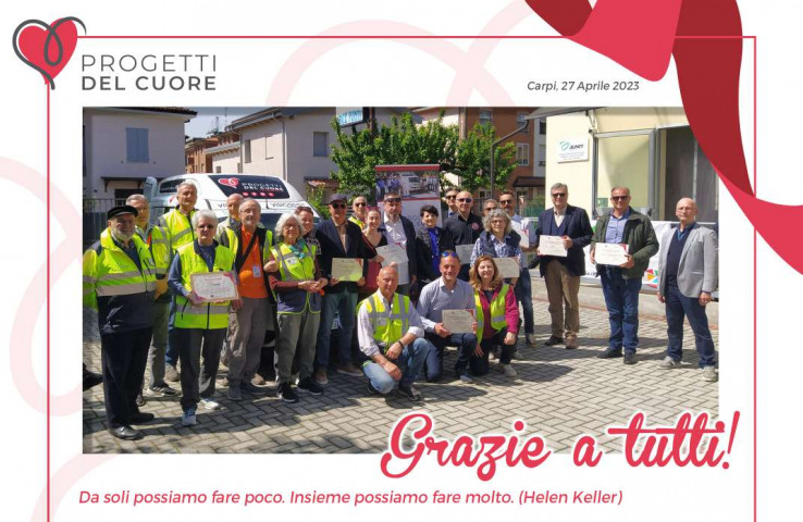 THE DUNA GROUP WITH PROGETTI DEL CUORE: new means of transport for the Carpi territory