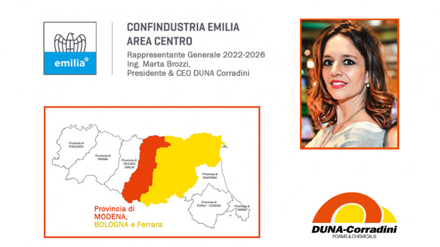 06.06.2022 - DUNA GROUP AND ITS CEO MARTA BROZZI CHOSEN TO REPRESENT EMILIAN COMPANIES